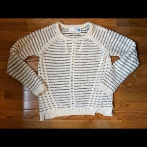 Anthropologie Crew Neck Knit Striped Sweater
